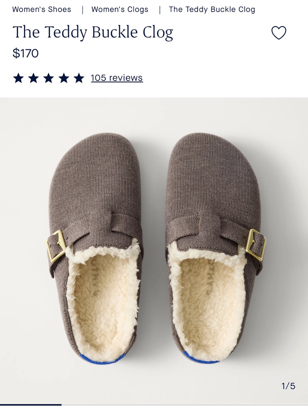 Rothys The Teddy Clog